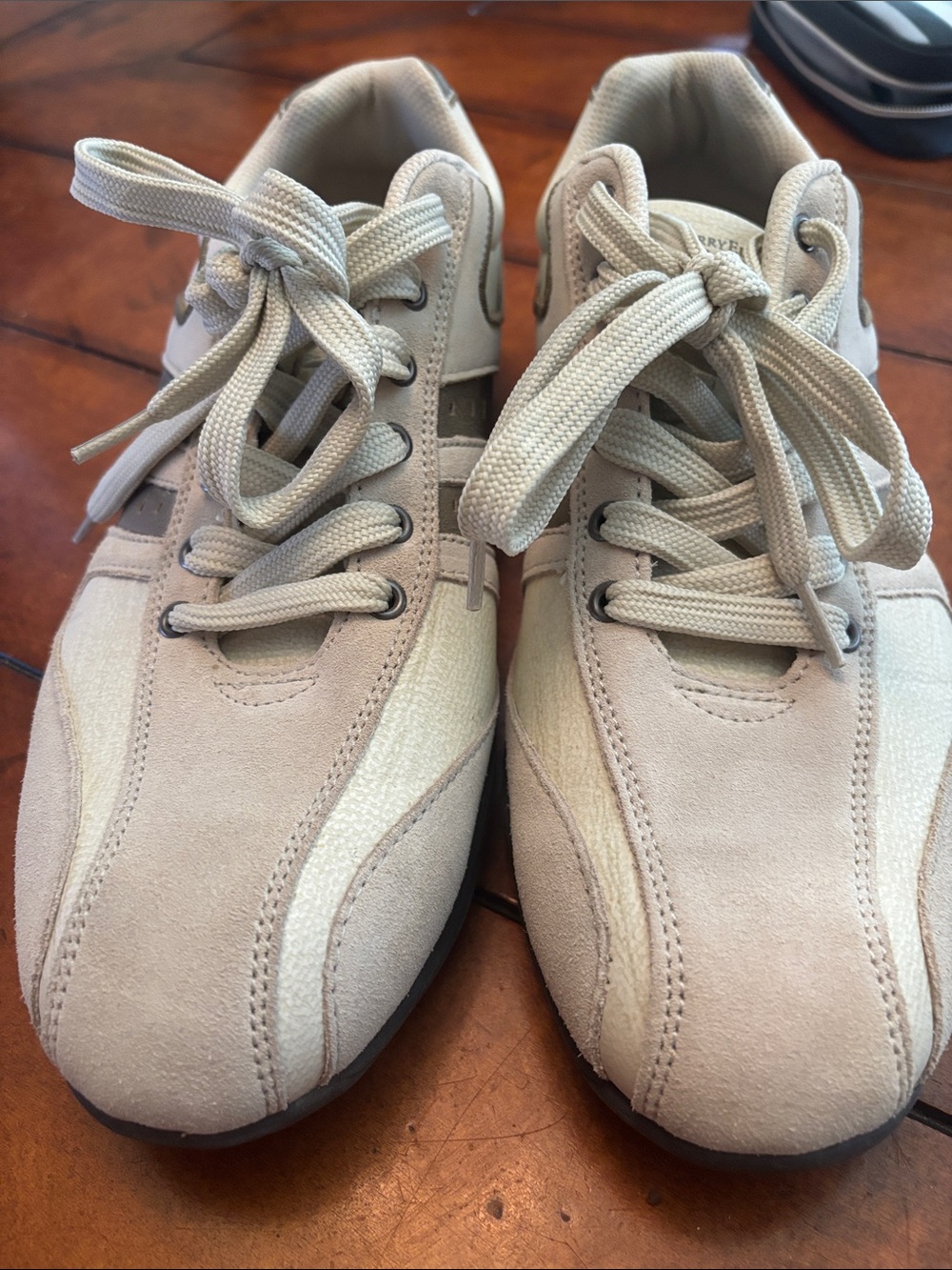 Perry Ellis Men's Taupe Lace-Up Athletic Sneakers